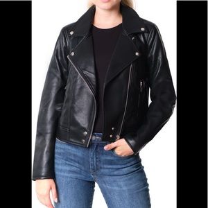 NWT Blank NYC Good Vibes Faux Leather Moto Jacket